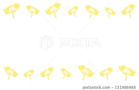 Glowing red spider lily silhouette pattern (yellow) Glowing red spider lily silhouette pattern (yellow) 131986988