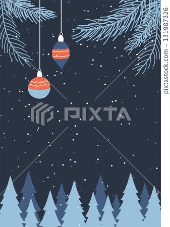Christmas card design 131987326