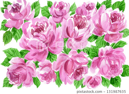 粉紅花卉圖案水彩畫 251015pix7 粉紅花卉圖案水彩畫 251015pix7 131987635