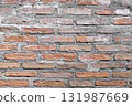 old brown brick wall background 131987669