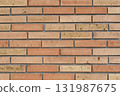 brick brown wall background close up 131987675