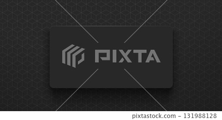 Minimalist black business card mockup with shadow 131988128