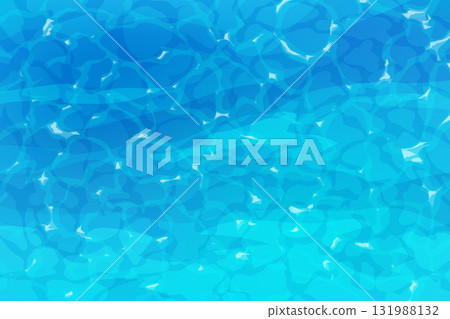 Blue water surface ripple view from top Blue water surface ripple view from top 131988132