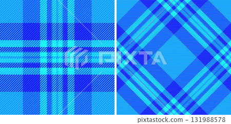 Seamless check tartan of pattern texture plaid with a textile background fabric vector. Set in cold colors. Cozy throws for living room decor. Seamless check tartan of pattern texture plaid with a textile background fabric vector. Set in cold colors. Cozy throws for living room decor. 131988578
