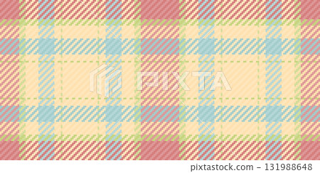 Pastel plaid textile texture.  Soft, muted tones create a calming, springlike aesthetic. Ideal for fashion, home decor, and website backgrounds evokes feelings of comfort and warmth. 131988648