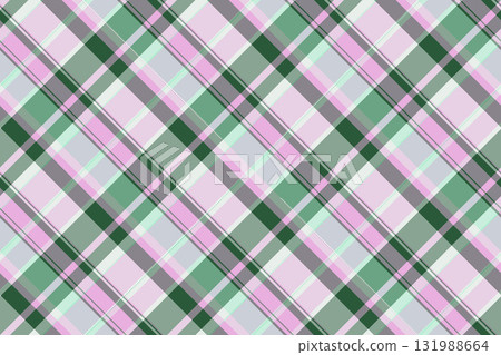 Pastel plaid design with intersecting bands of color. Soft pinks, greens, and greys create a versatile pattern. Ideal for backgrounds, textiles, or graphic design projects. Pastel plaid design with intersecting bands of color. Soft pinks, greens, and greys create a versatile pattern. Ideal for backgrounds, textiles, or graphic design projects. 131988664