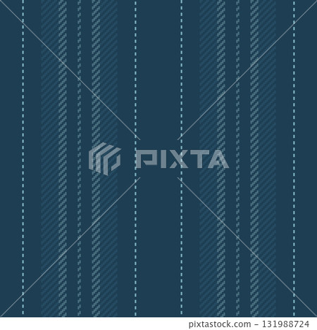Seamless striped pattern in muted blue tones. Ideal for backgrounds, textiles, or adding depth to graphic designs. Timeless and versatile texture. 131988724