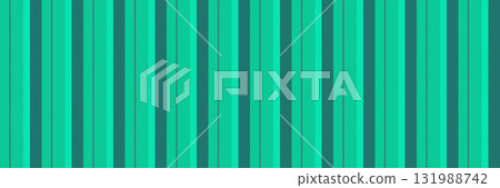 Sloor stripe lines fabric, flow pattern texture vertical. Vluffy seamless background textile vector in teal and dark colors. 131988742