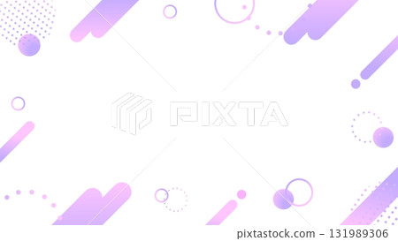 Cute geometric pattern frame background 131989306