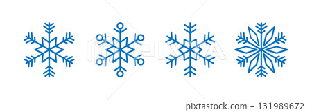 snowflake, snow, vector 131989672