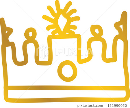 Royal crown of gold king and queen Royal crown of gold king and queen 131990050