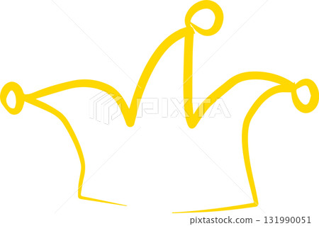 Royal crown of gold king and queen 131990051