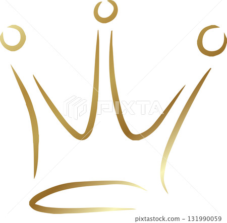 Royal crown of gold king and queen Royal crown of gold king and queen 131990059