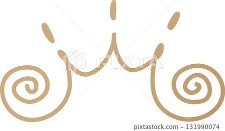 Royal crown of gold king and queen Royal crown of gold king and queen 131990074