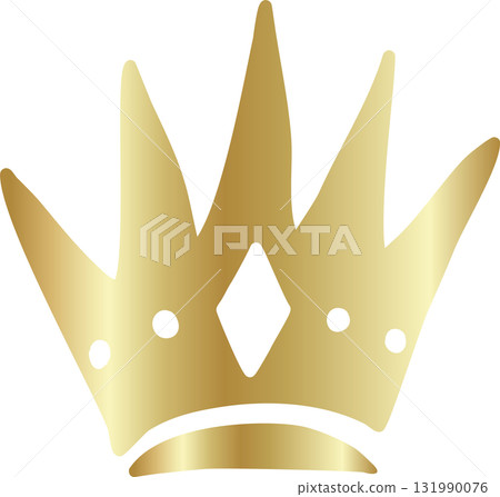 Royal crown of gold king and queen 131990076