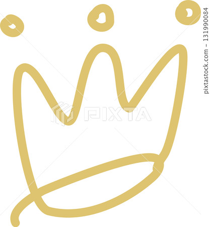 Royal crown of gold king and queen 131990084