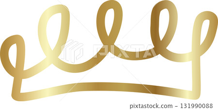 Royal crown of gold king and queen 131990088