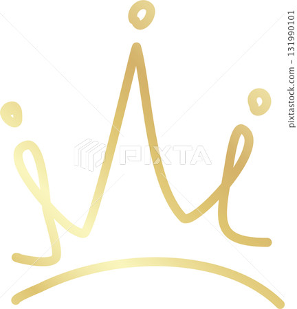 Royal crown of gold king and queen 131990101
