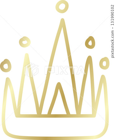Royal crown of gold king and queen 131990102