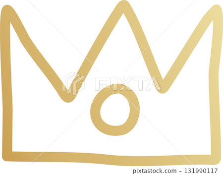 Royal crown of gold king and queen 131990117