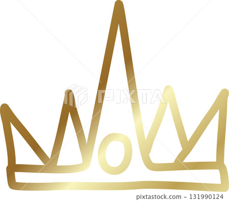 Royal crown of gold king and queen 131990124