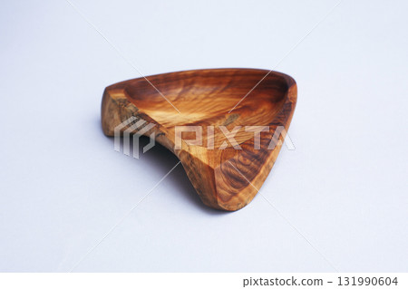 wooden kitchen ware on white background isolated 131990604