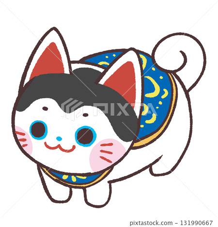 從上方看狗娃娃的插圖 131990667