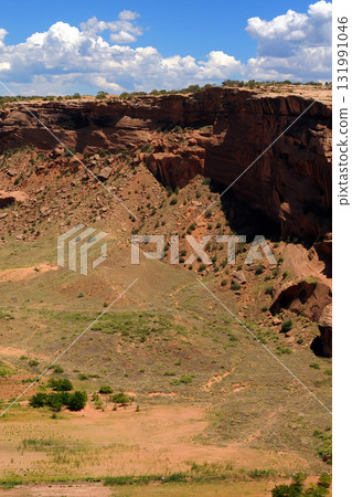Surrounding Terrain, Cliffs, and Valley Canyon De Chelly Arizona 131991046