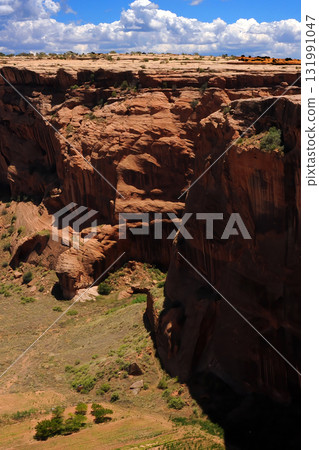 Surrounding Terrain, Cliffs, and Valley Canyon De Chelly Arizona 131991047