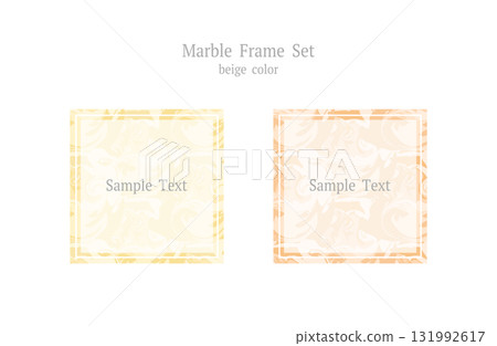 Beige Marble Frame Set 02 131992617