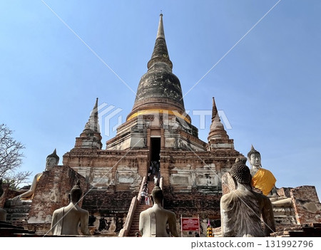 Ruins seen at Ayutthaya, a World Heritage Site in Thailand Ruins seen at Ayutthaya, a World Heritage Site in Thailand 131992796