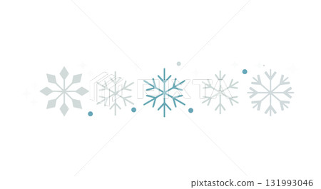 Snowflake icons in blue and gray colors vector illustration with winter theme and delicate design 131993046