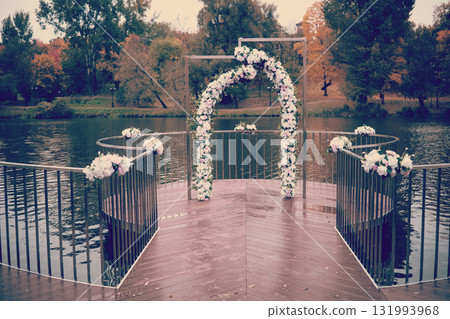 Flower arch for wedding events Flower arch for wedding events 131993968