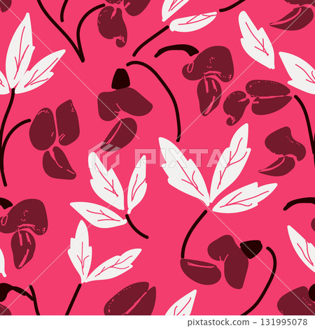 Floral brush strokes seamless pattern design. Lathyrus Odoratus vector illustration for fashion textile, graphics, backgrounds and crafts Floral brush strokes seamless pattern design. Lathyrus Odoratus vector illustration for fashion textile, graphics, backgrounds and crafts 131995078