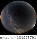 Summer Milky Way photographed with a fisheye lens 131995791