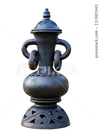 Isolated object of antique vase on white background. Isolated object of antique vase on white background. 131995943