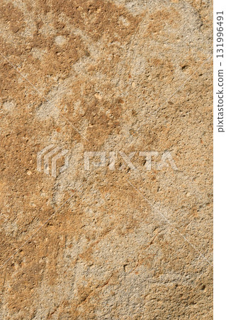 表面不平整的棕色石頭的特寫 石頭或岩石的紋理 131996491
