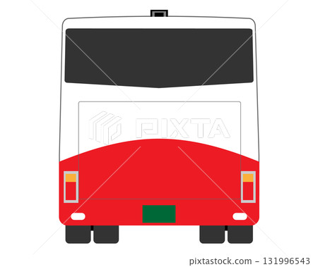 Tourist bus seen from behind 131996543