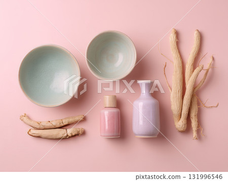 Korean Herbal Beauty Scene 131996546