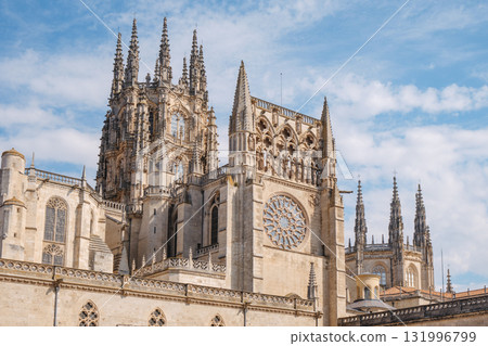 Sarmental facade of Burgos Cathedral in Spain Sarmental facade of Burgos Cathedral in Spain 131996799