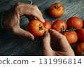 top view of Spanish tomates de colgar 131996814