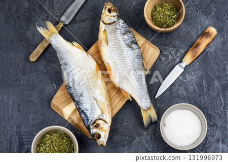 Dried salted fish. 131996973