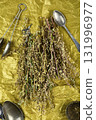Dried wildflowers wormwood, homeopathic herbs. 131996977