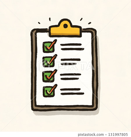 Illustration endless list with checkbox never complete 131997805