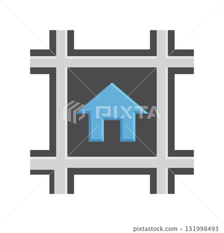 Real estate property vector icon design element. 131998493