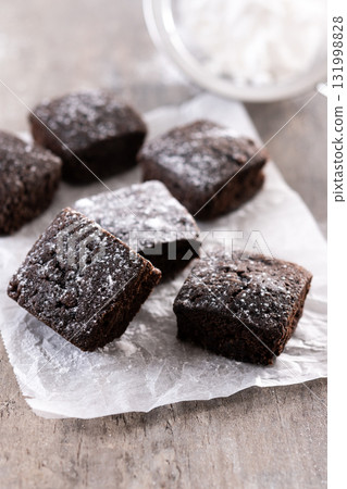 Homemade chocolate brownies Homemade chocolate brownies 131998828