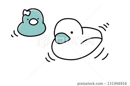 漂浮在浴缸裡的鴨子玩具_單色 漂浮在浴缸裡的鴨子玩具_單色 131998916
