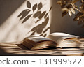 午後光影中一本打開的書 午後光影中一本打開的書 131999522