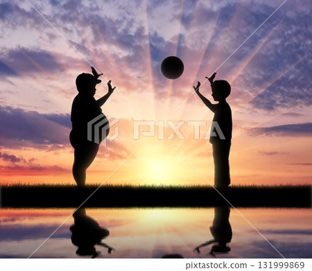 Beautiful cloudy evening sky 131999869