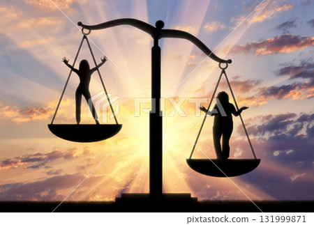 Beautiful cloudy evening sky 131999871